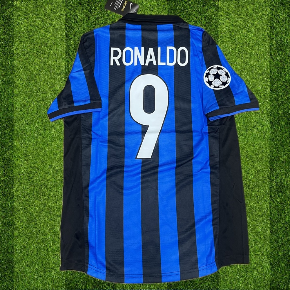 Inter Milan Ronaldo Retro Soccer Jersey - Picture 2 of 2